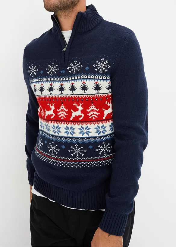 Pull norvégien à col camionneur, bonprix