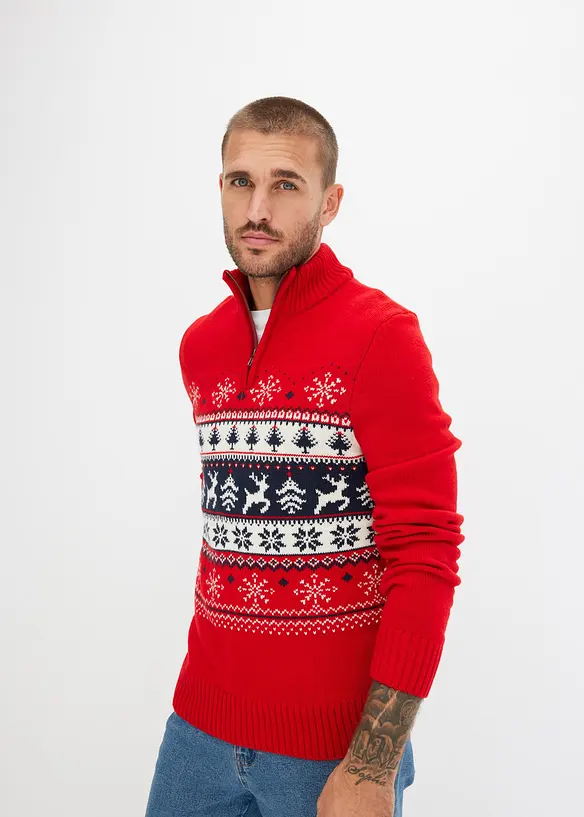 Pull norvégien à col camionneur, bonprix