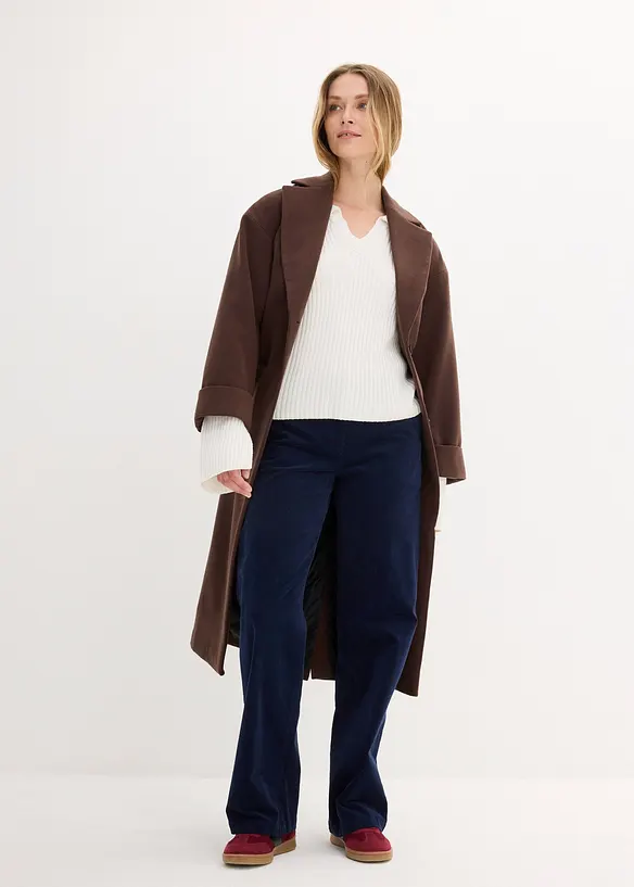 Pantalon en velours côtelé extensible, bonprix