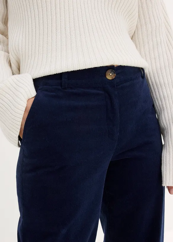 Pantalon en velours côtelé extensible, bonprix