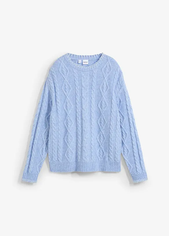 Pull en grosse maille torsadée, bonprix