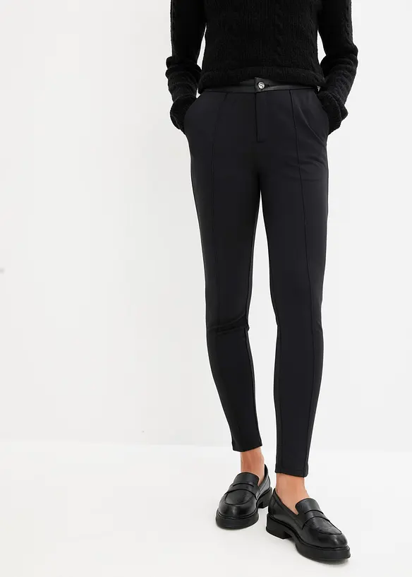 Legging en jersey viscose avec détails enduits, bonprix