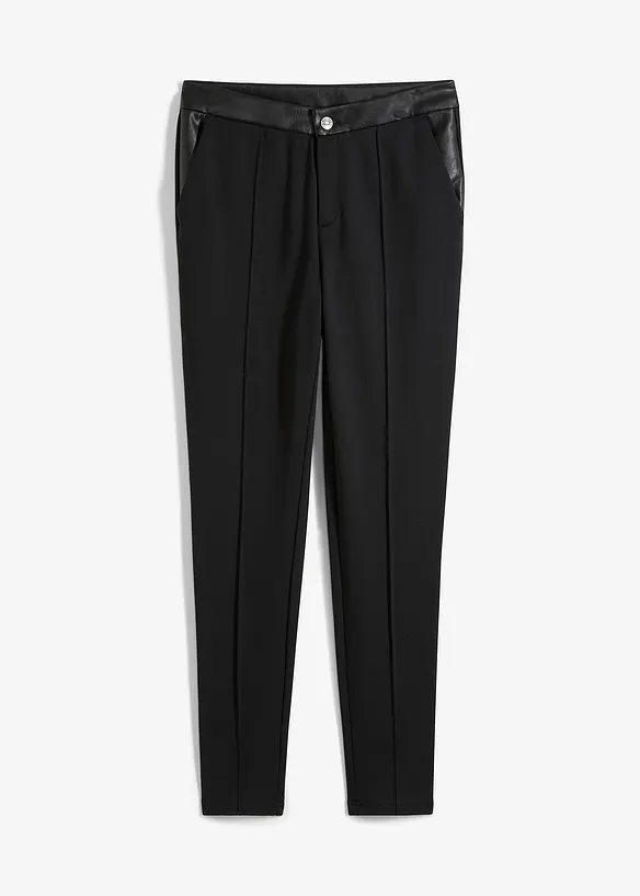 Legging en jersey viscose avec détails enduits, bonprix