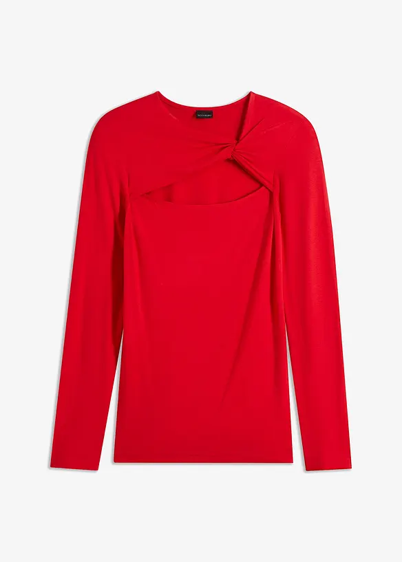 T-shirt avec d&eacute;tail n&oelig;ud, bonprix