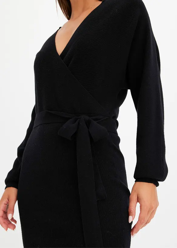Robe pull fluide en viscose mélangée, bonprix