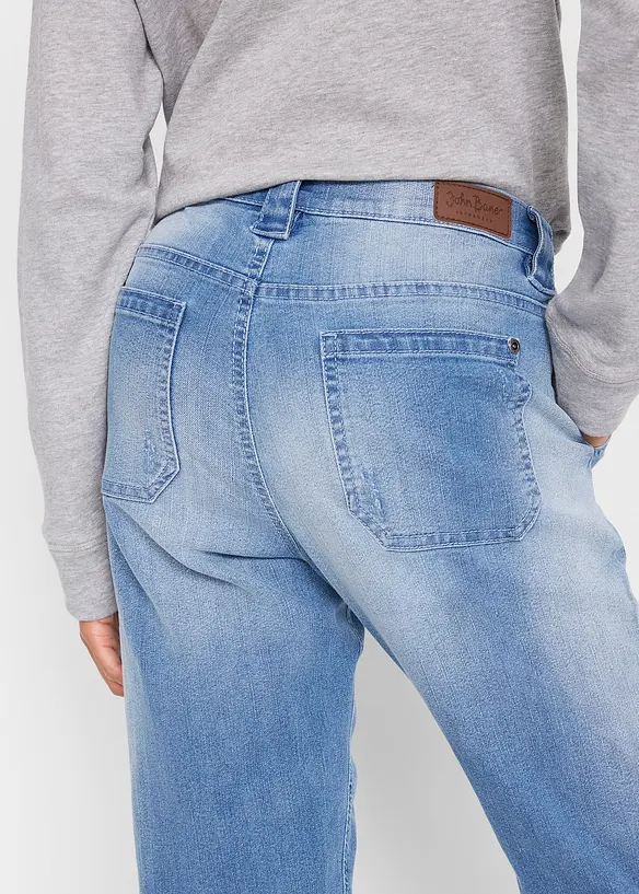 Jean boyfriend taille mi-haute, stretch confort, bonprix