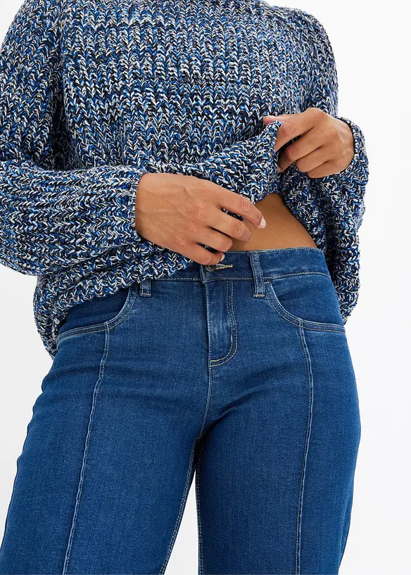 Jean Wide Leg, taille basse, bonprix