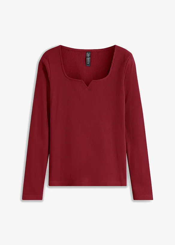 T-shirt côtelé 100% coton, bonprix