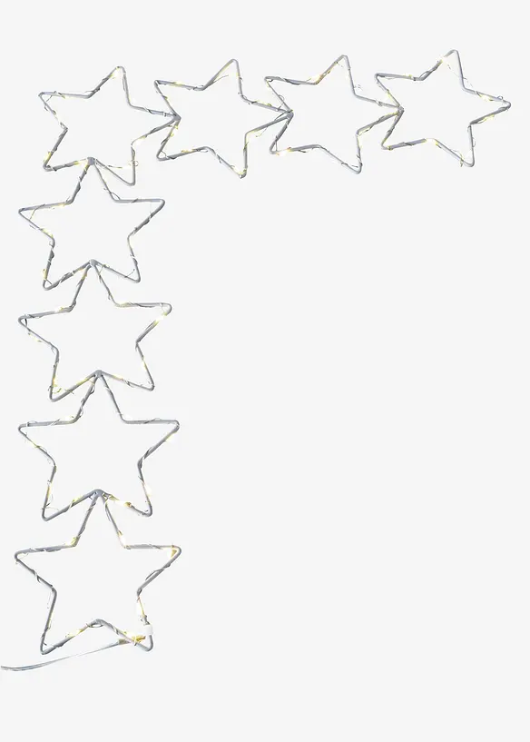 Déco encadrement de porte LED avec étoiles, bonprix