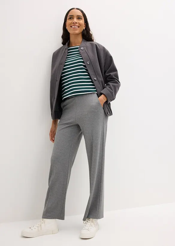 Lot de 2 T-shirts manches longues 100% coton, bonprix