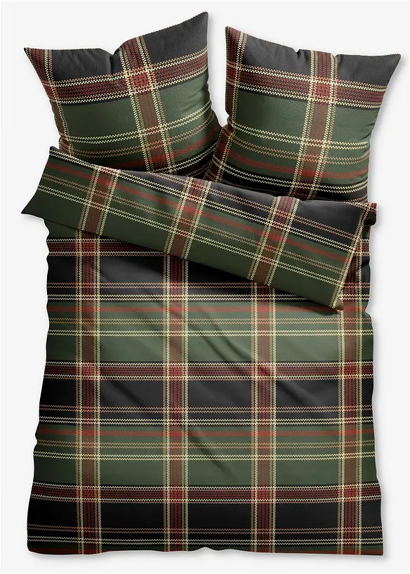 Parure de lit à carreaux, bonprix