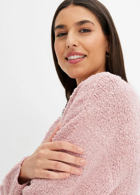 Pull en grosse maille à col en V, bonprix