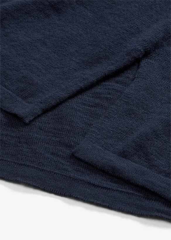 Gilet en maille 100% coton flammé, bonprix