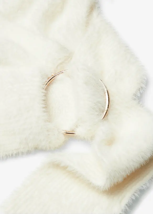 Pull cache-cœur avec accessoire, bonprix