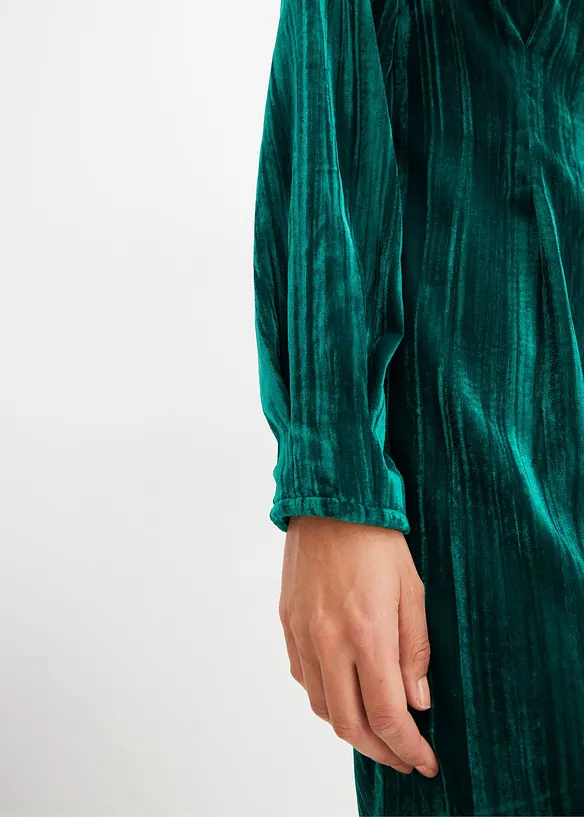 Robe courte en velours, bonprix