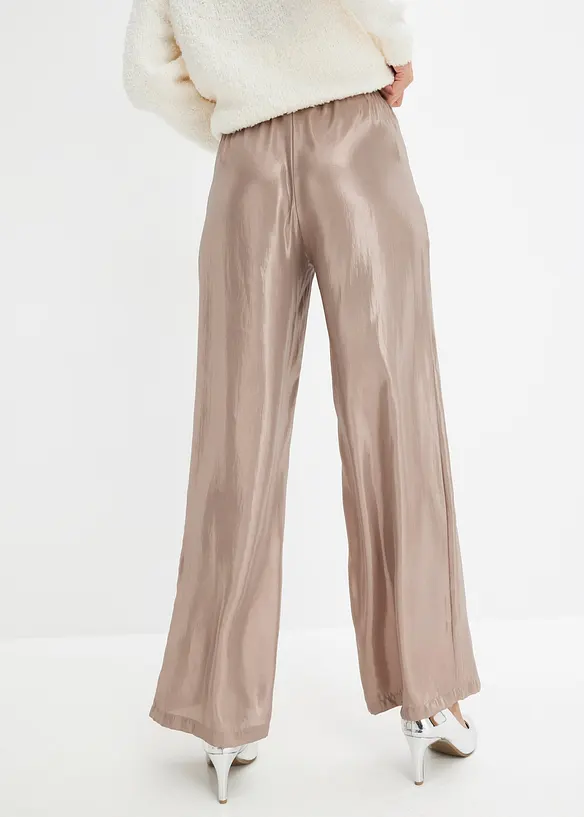 Pantalon en satin brillant, bonprix