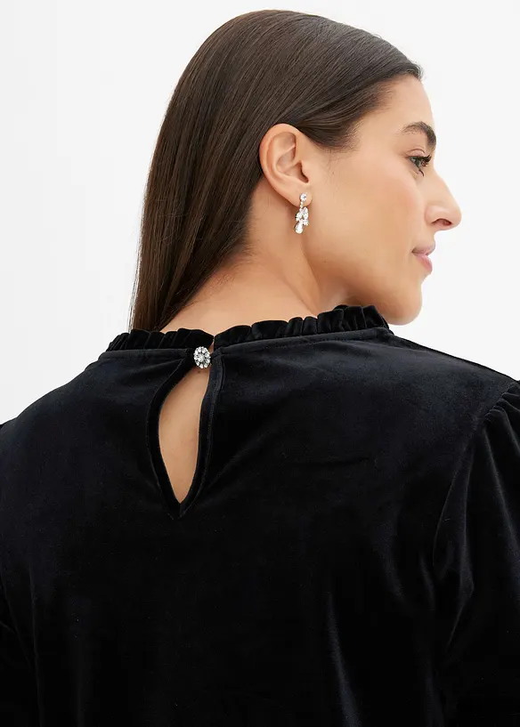 T-shirt avec du velours doux, bonprix