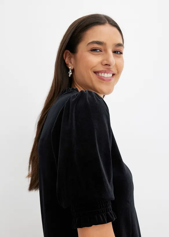 T-shirt avec du velours doux, bonprix