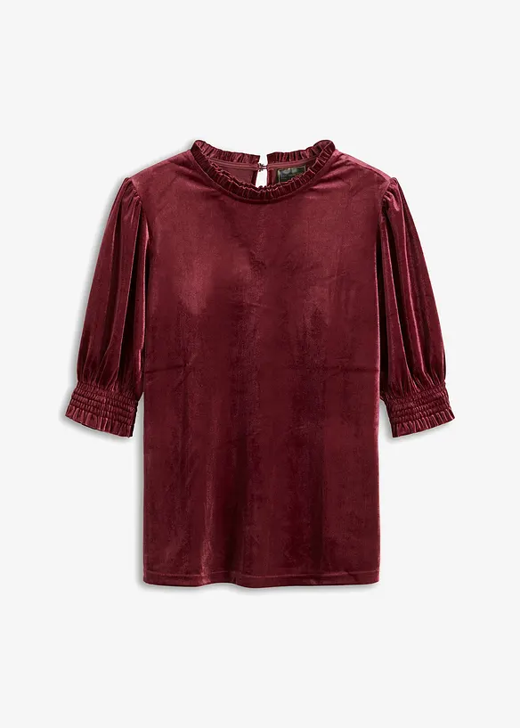 T-shirt avec du velours doux, bonprix