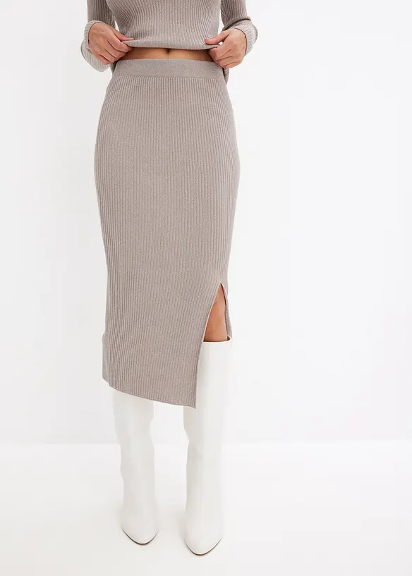 Jupe douce en maille, bonprix