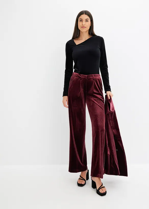 T-shirt en velours doux, bonprix