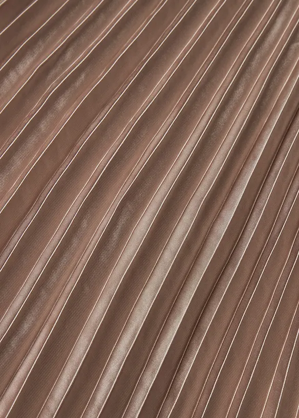 Jupe plissée en satin fin, bonprix