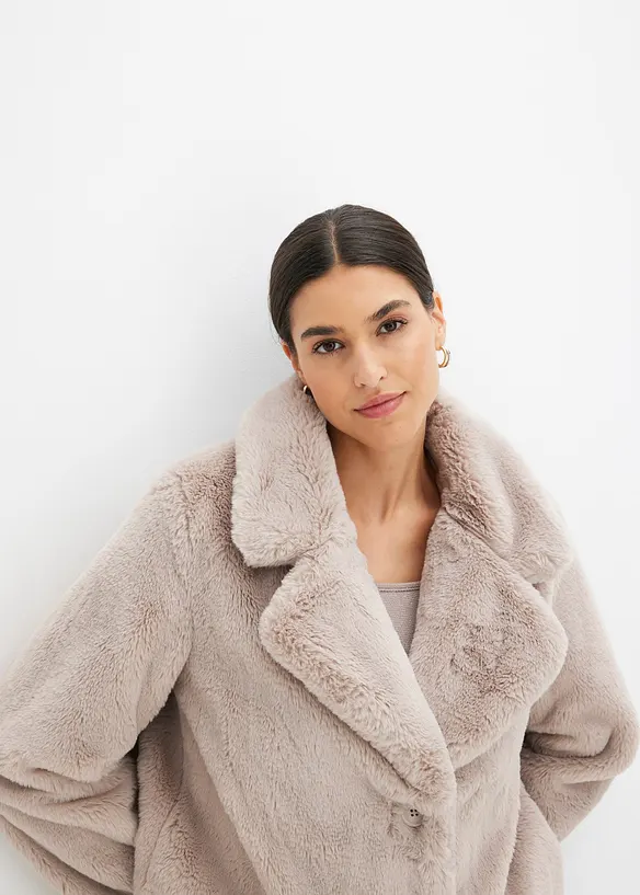 Manteau en peluche, bonprix