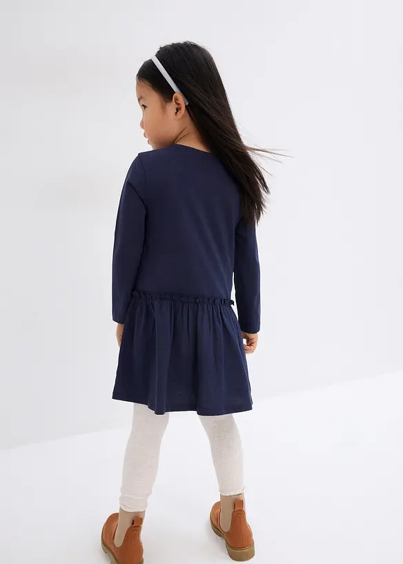 Robe en jersey + robe de poupée 100% coton (ens. 2 pces), bonprix