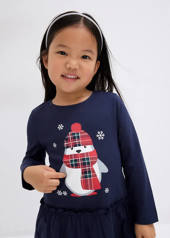 Robe en jersey + robe de poupée 100% coton (ens. 2 pces), bonprix