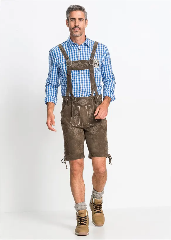 Culotte courte bavaroise en cuir Regular Fit, bonprix