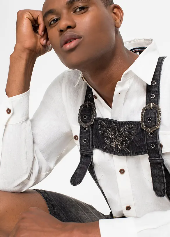 Culotte courte bavaroise en jean regular, bonprix