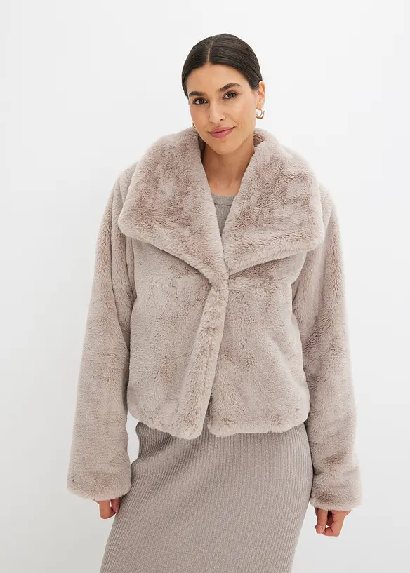 Veste en peluche, bonprix