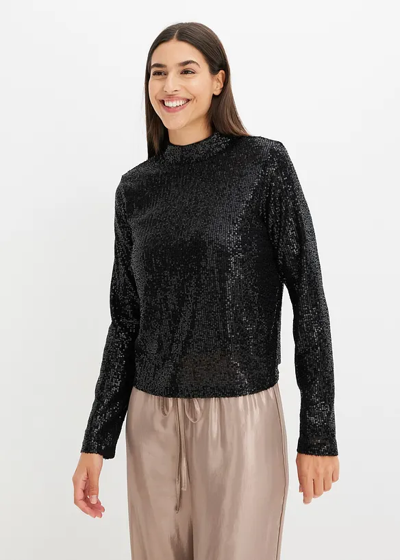 Blouse &agrave; sequins, bonprix