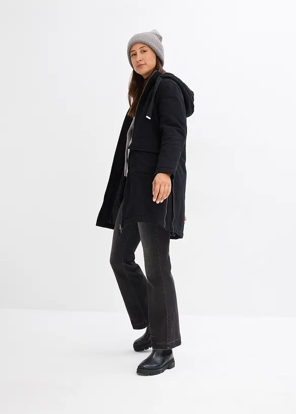 Parka d’hiver rembourrée à capuche doublée sherpa, bonprix