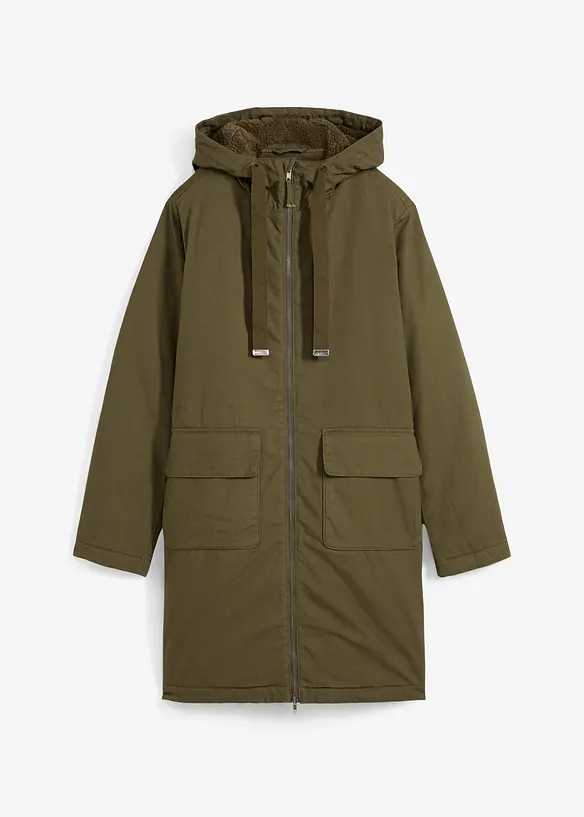 Parka d&rsquo;hiver rembourr&eacute;e &agrave; capuche doubl&eacute;e sherpa, bonprix