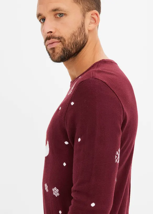 Pull de Noël en fine maille, bonprix