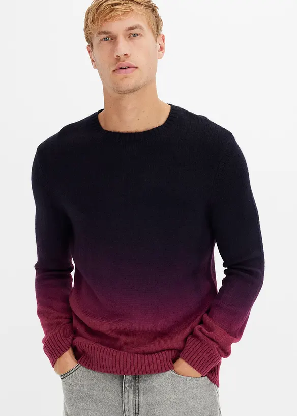 Pull en fine maille effet tie & dye, bonprix