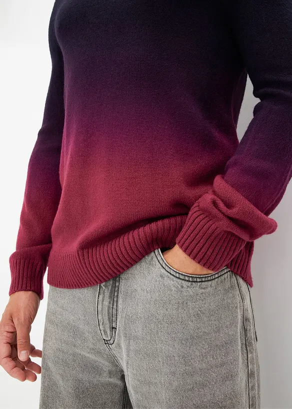 Pull en fine maille effet tie & dye, bonprix