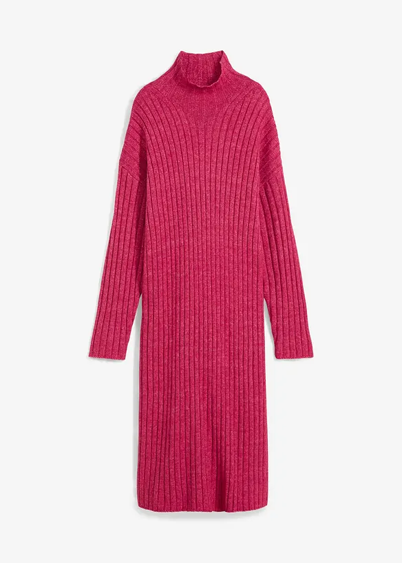 Robe en grosses mailles c&ocirc;tel&eacute;es, bonprix