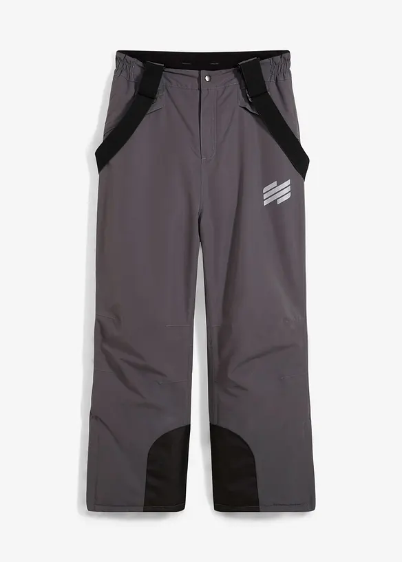 Pantalon de ski imperméable à bretelles et doublure chaude, bonprix