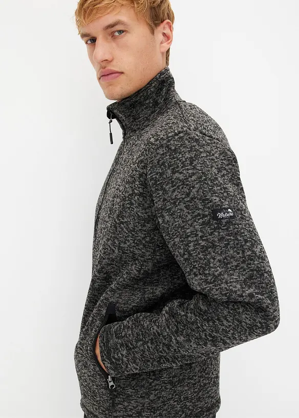 Veste en maille polaire avec doublure peluche, bonprix