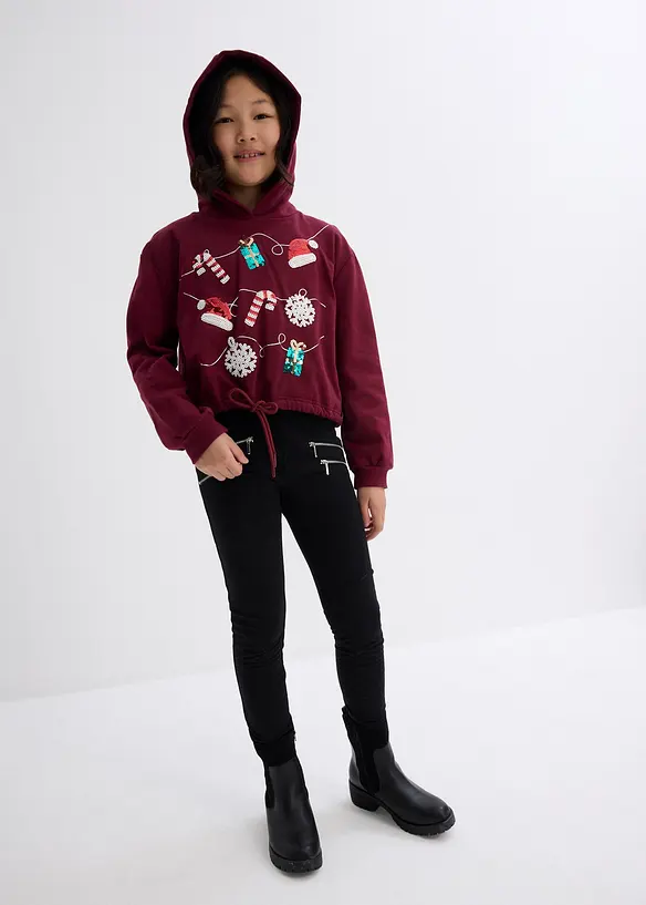 Sweat à capuche 100% coton, bonprix