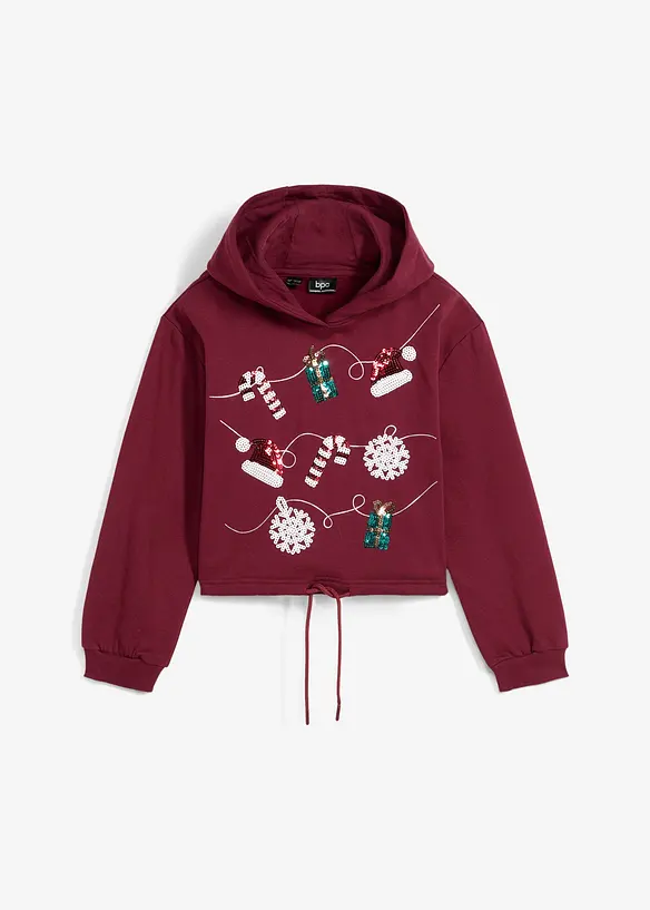 Sweat à capuche 100% coton, bonprix