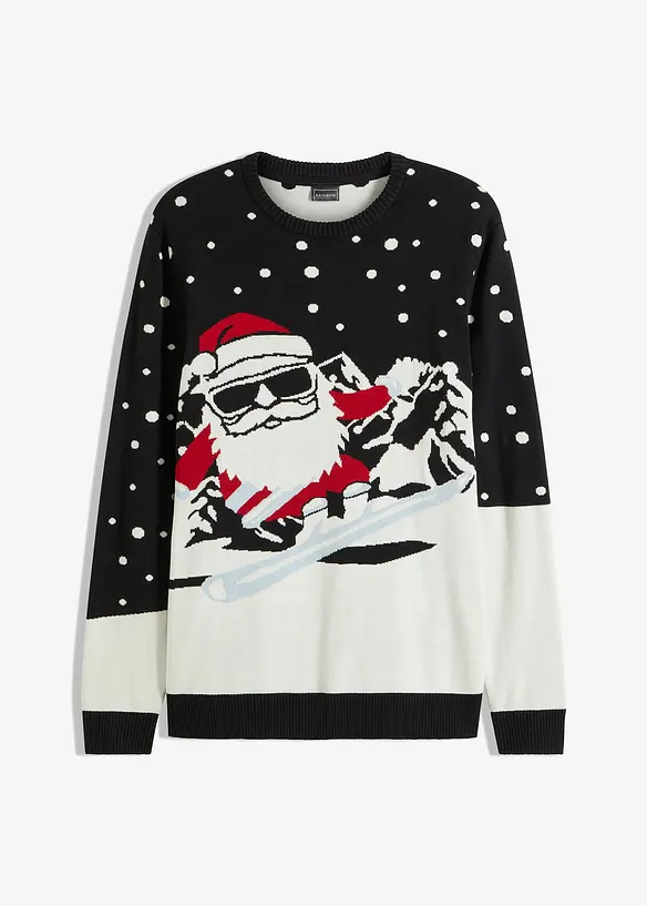 Pull de Noël en coton mélangé, bonprix