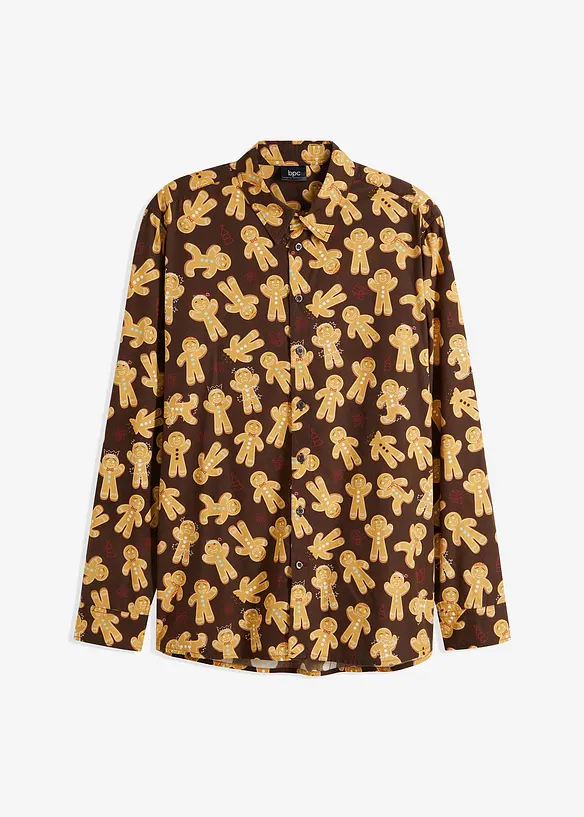 Chemise de Noël à manches longues 100 % coton, bonprix