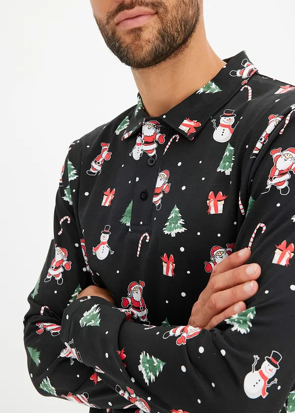 Polo de Noël en coton, bonprix