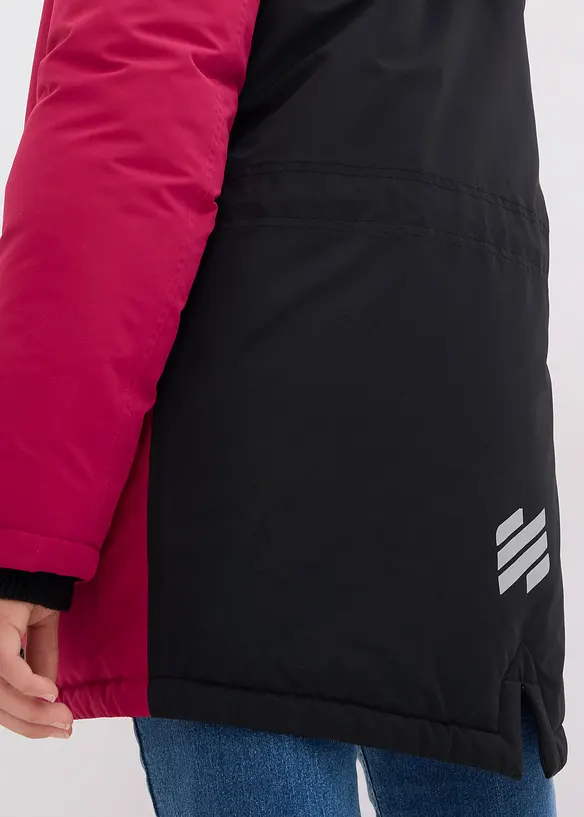 Veste de ski imperméable à capuche amovible et réflecteurs, bonprix