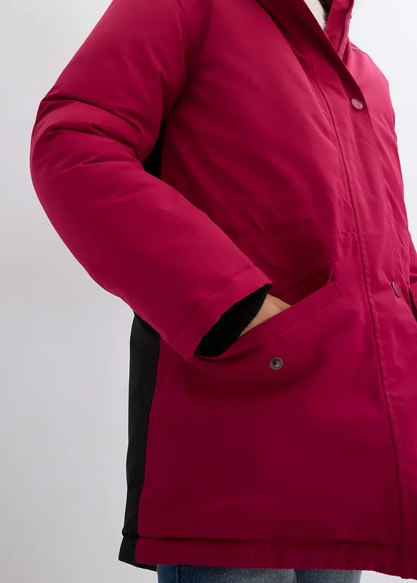 Veste de ski imperméable à capuche amovible et réflecteurs, bonprix