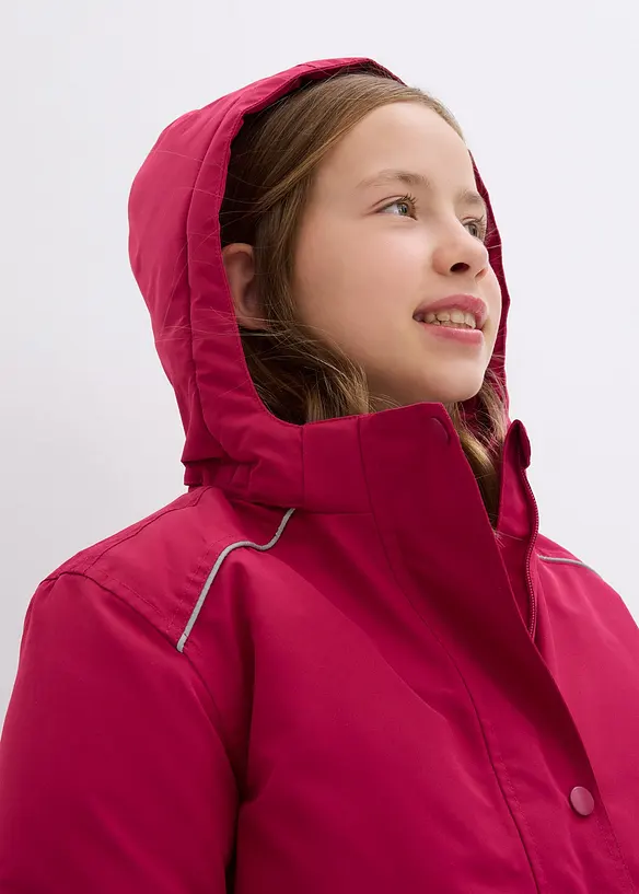 Veste de ski imperméable à capuche amovible et réflecteurs, bonprix