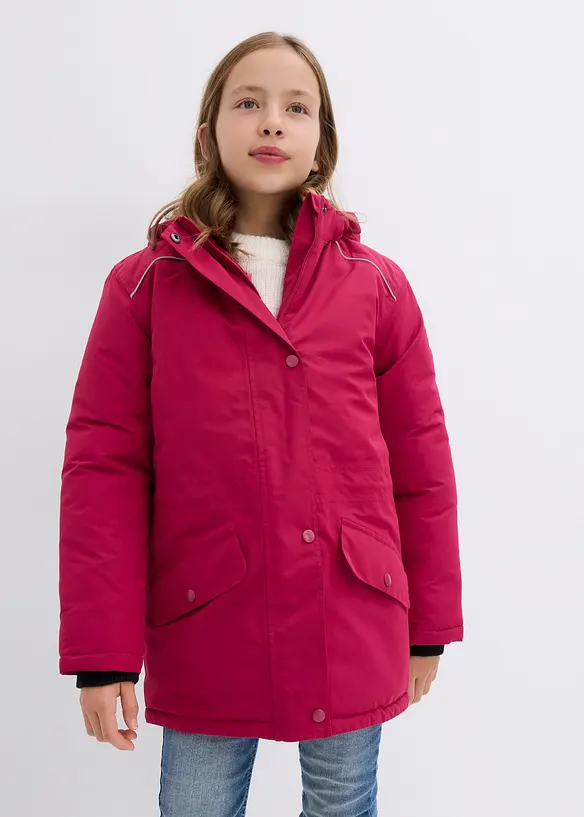 Veste de ski imperméable à capuche amovible et réflecteurs, bonprix